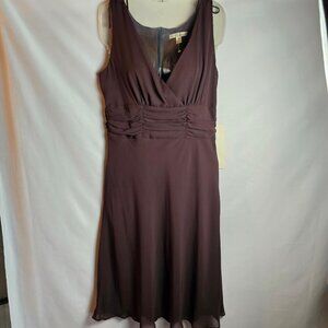 Los Angeles Gal Brown Sleeveless Dress Size 10 NWOT